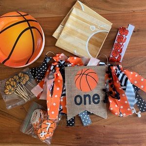 1st Birthday Basketball Theme Decor
